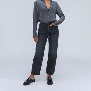 Everlane Rigid Way High Black Jeans